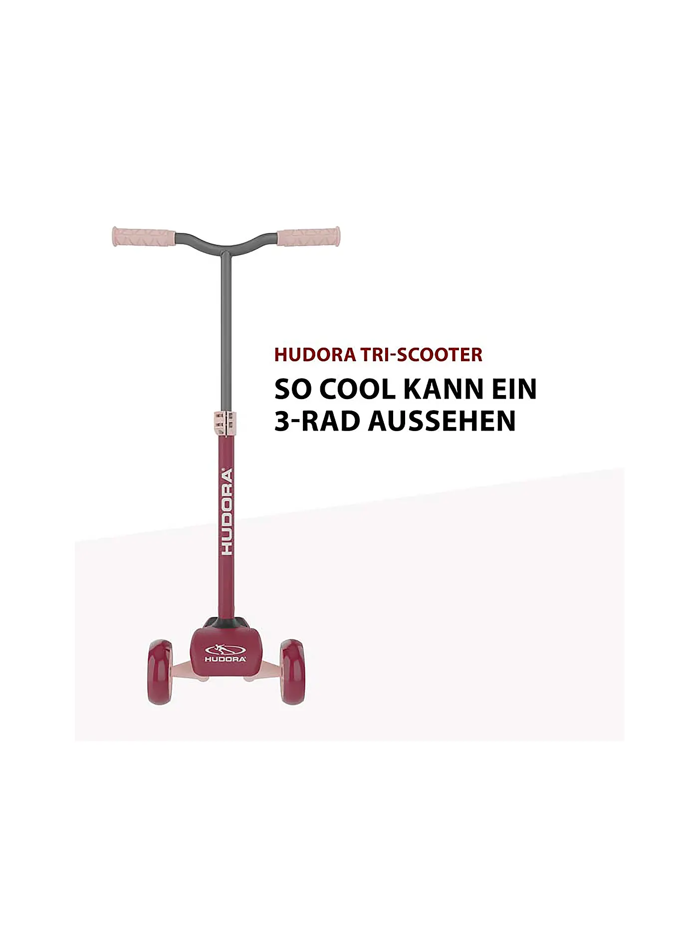 HUDORA | Tri-Scooter bordeaux | 